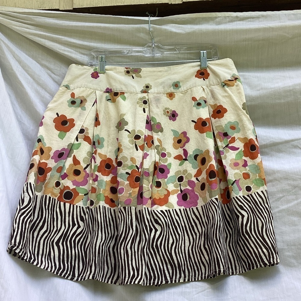 Studio Petite floral/striped buisness casual skirt, size XL petite